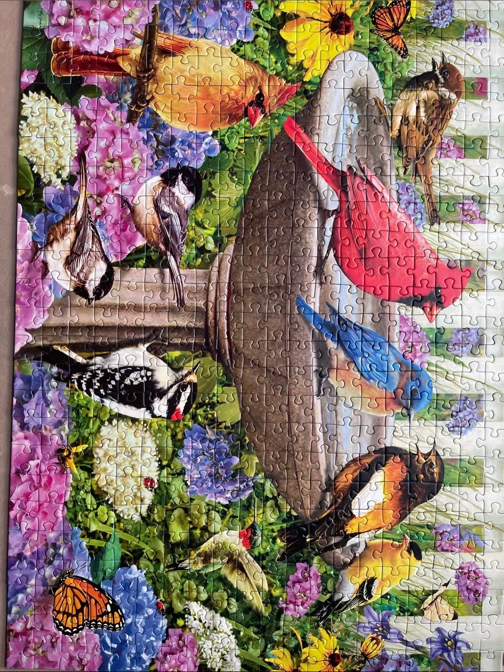 Ravensburger 500 large piece flower and birds puzzle